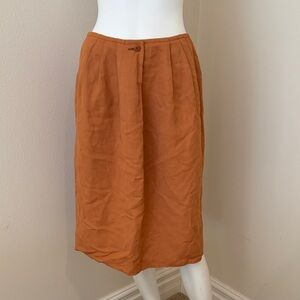 Giorgio Armani Rust Midi Skirt Vintage